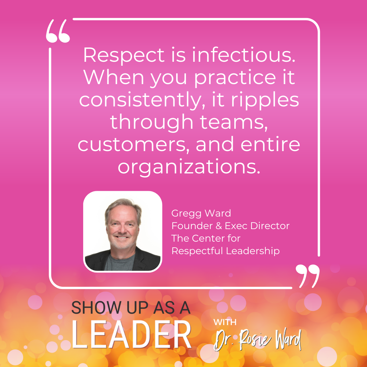 Rebuilding Respect at Work with Gregg Ward - Dr Rosie Ward